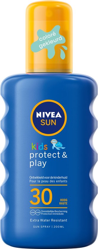 buitenspiegel Shetland Mathis Nivea Sun Spray Kids SPF30 Zonnebrand - 200 ml | Onlineluiers.com