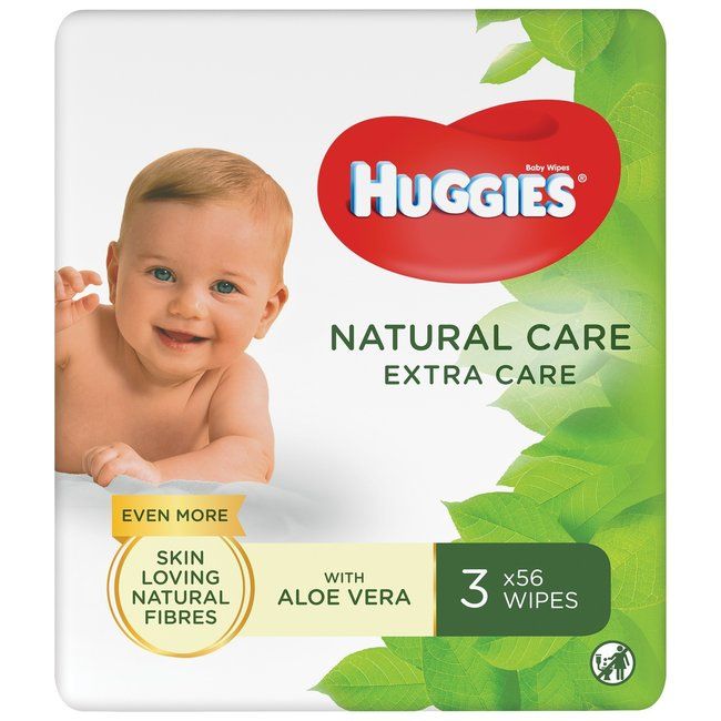 agenda duif herhaling Huggies Natural Care Billendoekjes 3 x 56 babydoekjes Extra Care |  Onlineluiers.com