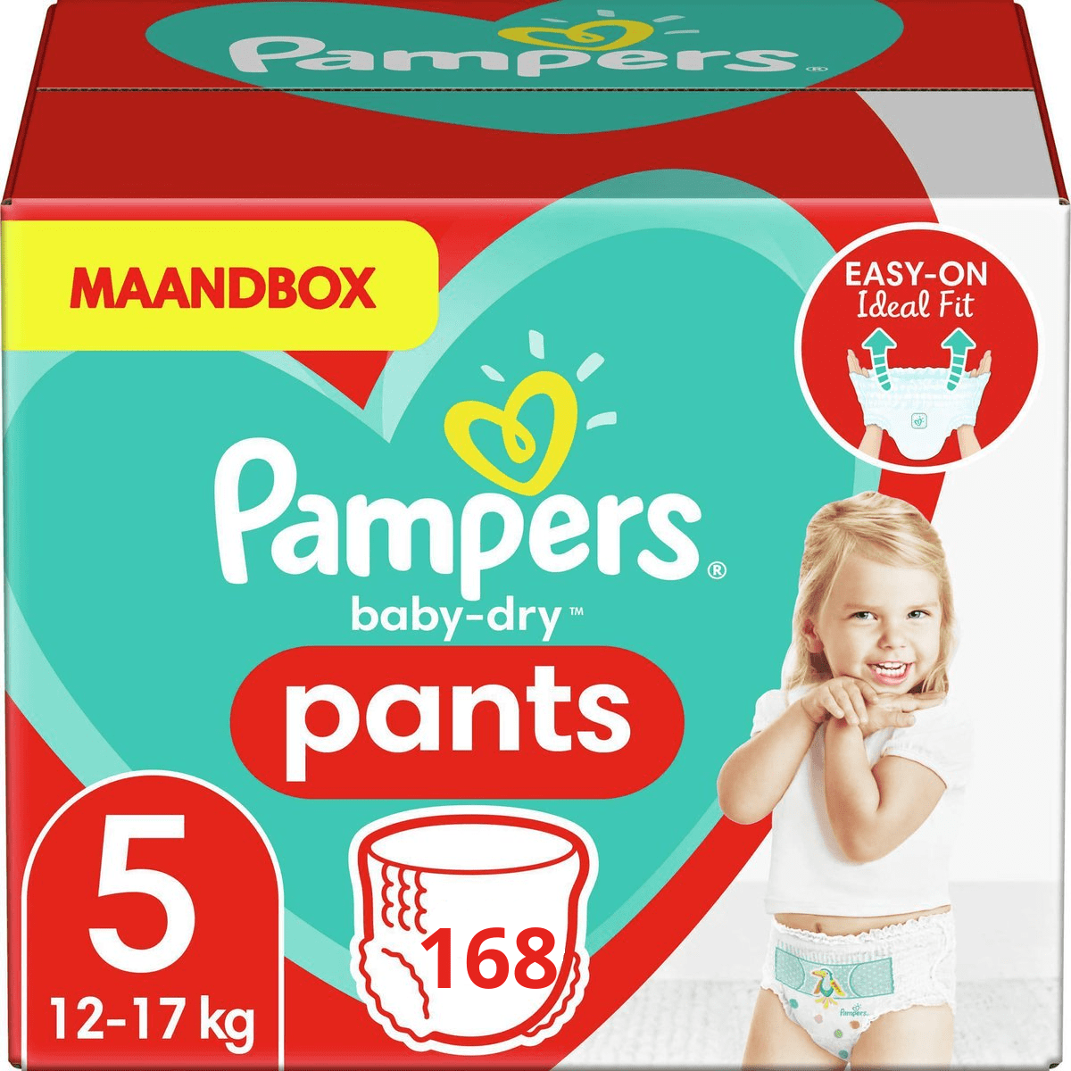 vingerafdruk Assert Blijkbaar Pampers Baby Dry Nappy Pants Maat 5 - 168 luierbroekjes Maandbox |  Onlineluiers.com
