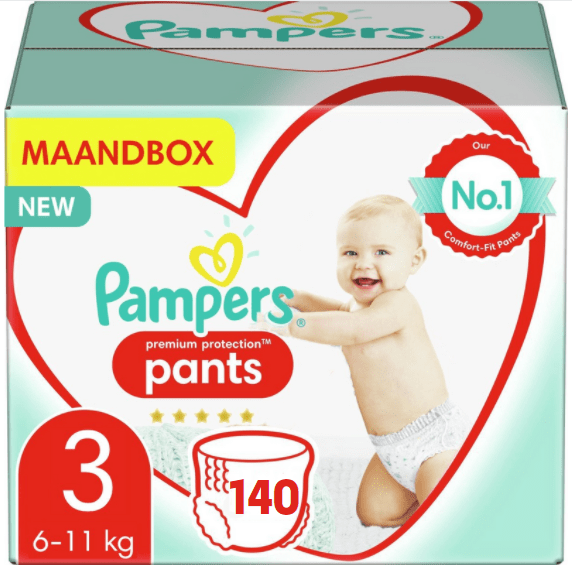 kiem Tegenwerken Omringd Pampers Premium Protection Pants Maat 3 – 140 Luierbroekjes Maandbox |  Onlineluiers.com